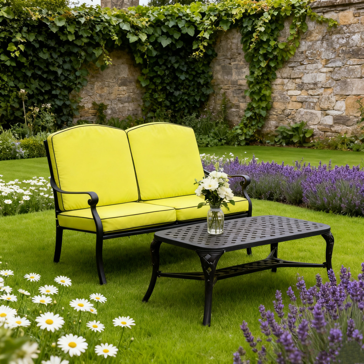 Two seater sofa set  - Premium