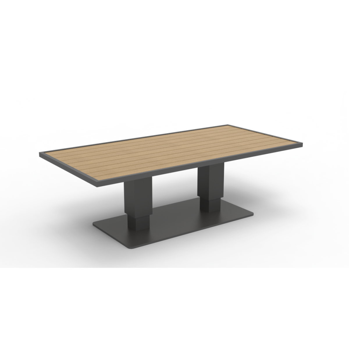 Rising table in low position